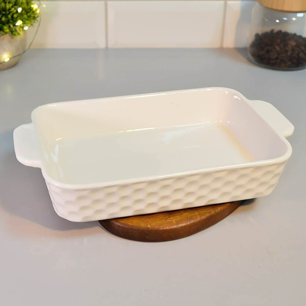 Форма для запекания 0,8л 25,1/21,8*15,5*4,5cм прямоугольная с ручками