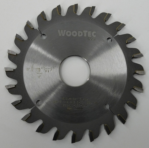 Подрезная коническая пила WoodTec для форматно-раскроечных станков Ø100 х 22 х 3,1-4,3 Z = 24 KON