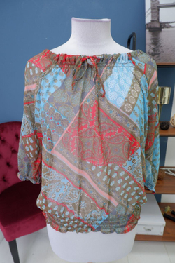 Блузка Yessica с принтом 48 размер