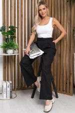 Брюки льняные Мэрлин (черные) Б13952-7М LT Collection