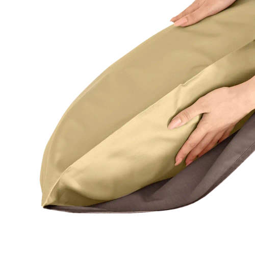 Комплект наволочек 50х70 BuyColor, 2 шт. (сатин) Шоколад/Горчица