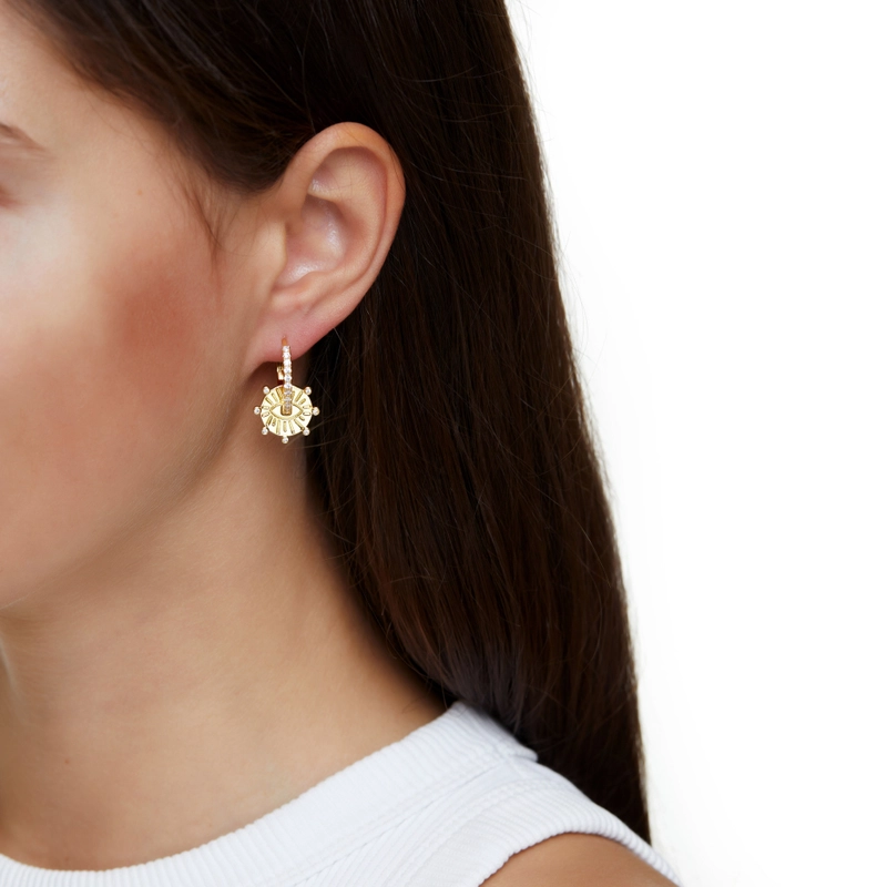 Серьги-кольца Глаза