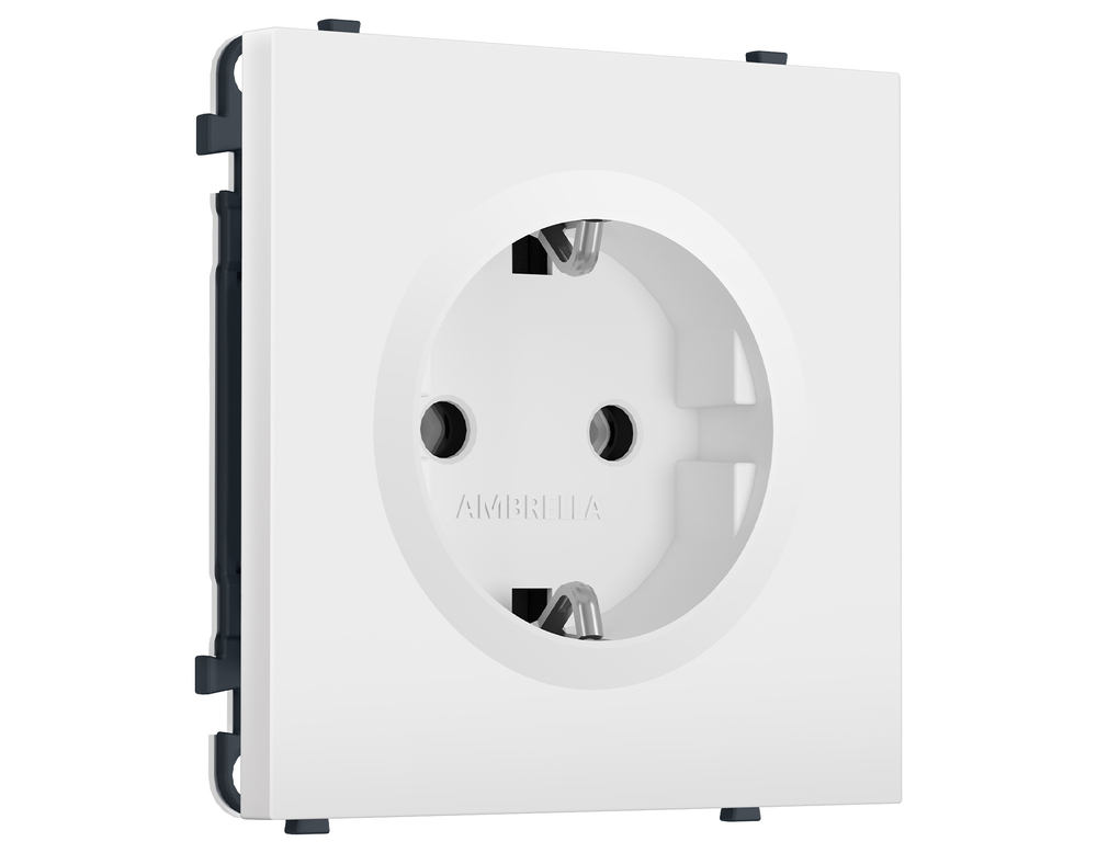 MS126010 Комплект механизма электрической розетки SIGMA Белый матовый 50Hz 2P+E с/з 16A-250V QUANT PRO (SP1260, PR141)