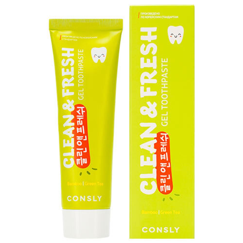 Consly зуб.паста гел.с экстр.бамбука\зел.чая 105 гр