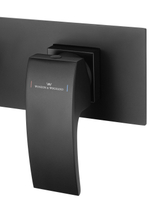 Смеситель для раковины встраиваемый WONZON & WOGHAND FIT, Черный матовый (WW-88869009-MB)