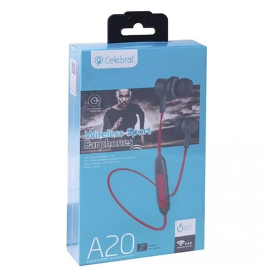 Наушники беспроводные Celebrat A20 красные