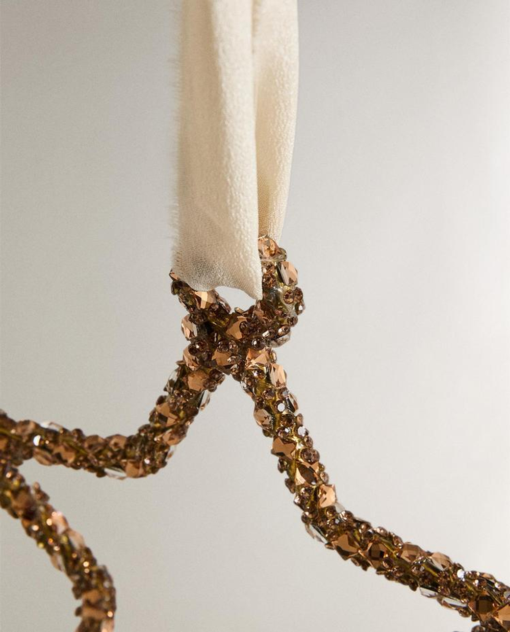 ZARA HOME ЗОЛОТИСТОЕ НОВОГОДНЕЕ УКРАШЕНИЕ «ЗВЕЗДА», ЗОЛОТИСТЫЙ