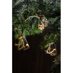 Садовая гирлянда ЭРА ERAGS08-05 на солнечной батарее теплый свет 10 LED 3,8 м