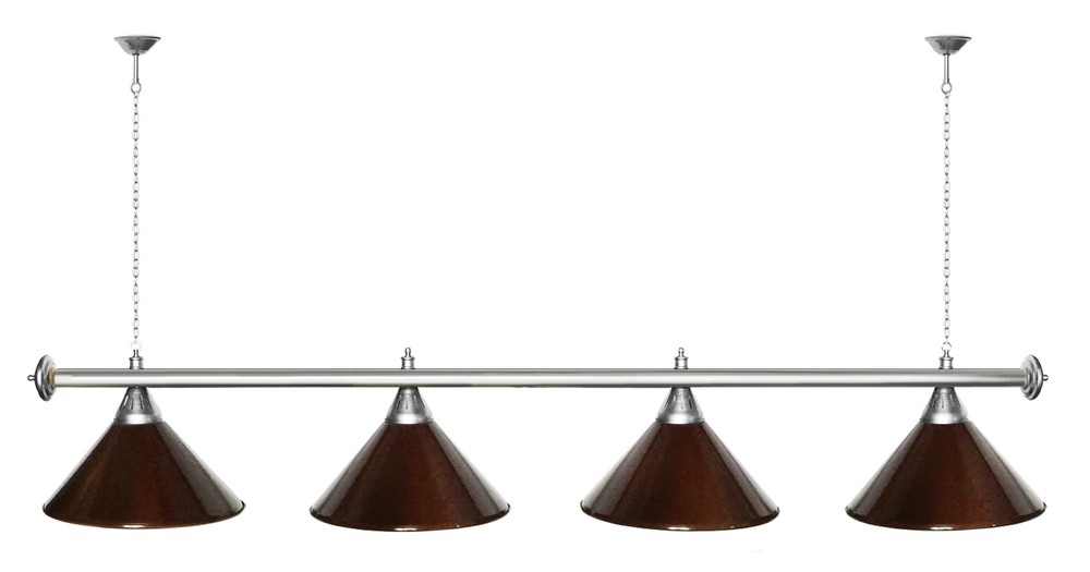 Лампа STARTBILLIARDS 4 пл. (плафоны золотые,штанга золотая,фурнитура золото)