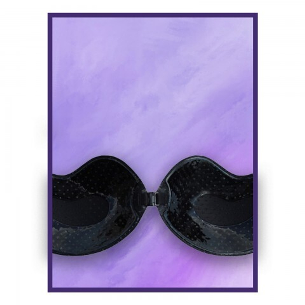 Пэстисы на грудь Оки-Чпоки, push up эффект. на силиконе, размер M, набор 2 шт, черный