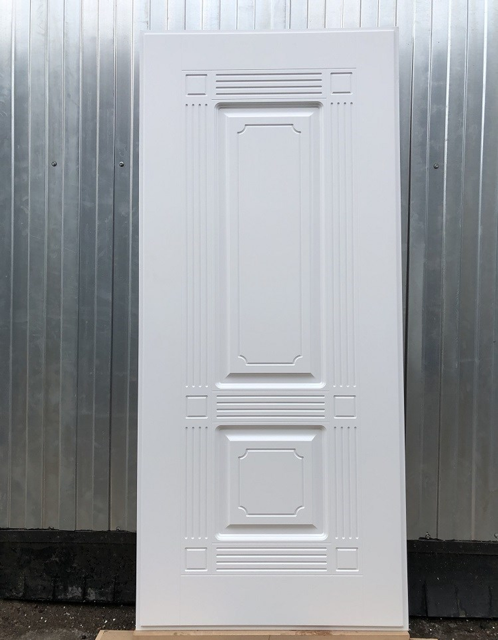 Входная металлическая дверь RеX (РЕКС) Практик 11 Антик серебро / ФЛ-2 Силк сноу (белый матовый, без текстуры)