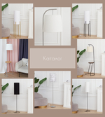 Торшер напольный коричневый с горчичным абажуром в стиле лофт, светильник напольный классический, Фьорд, E27, 60 Вт