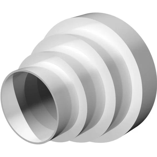 Соединитель круглых воздуховодов экцентриковый пластик "ПУ 16.15.12,5.12.10.8." D160/150/125/120/100