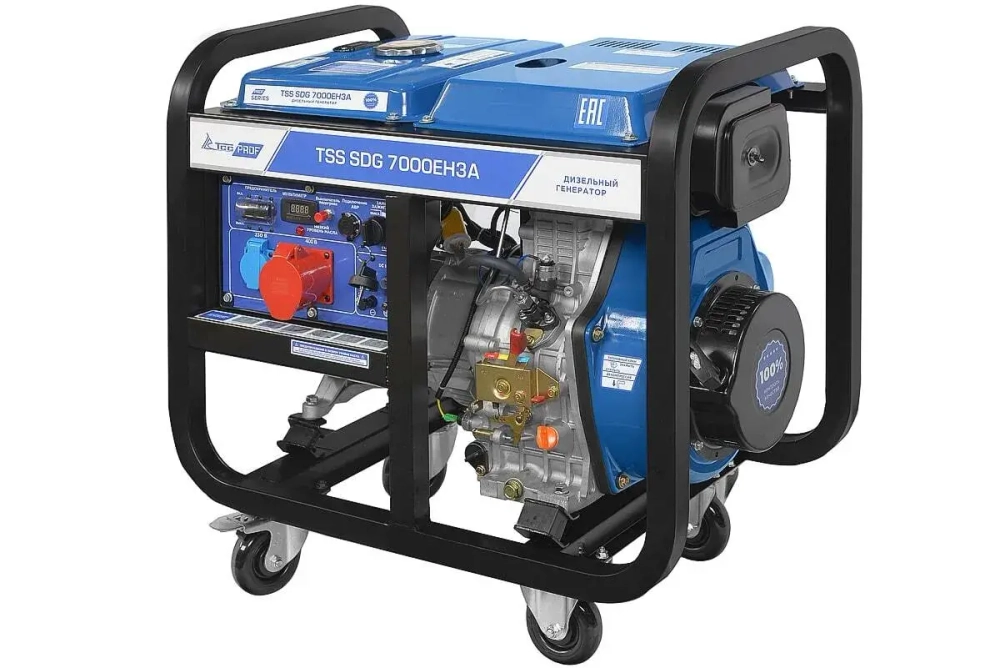 Дизельный генератор (7 кВт) TSS SDG 7000EH3A