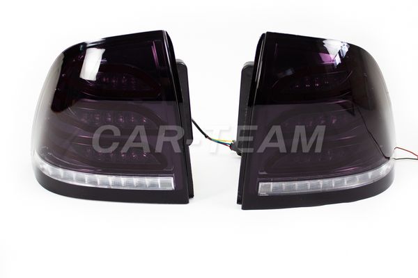 Задние светодиодные фонари в стиле Mercedes AMG на Лада Приора, тонированные (лев., правый)
