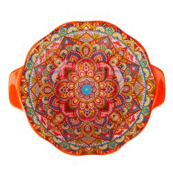 Емкость для запекания " " (оранжевый) 23,6х20х8,4см v=1500мл (min6) (транспортная упаковка)