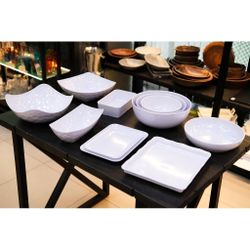 Блюдо 24,8*17,1*1,9 см прямоуг. с бортом White пластик меламин P.L. Proff Cuisine