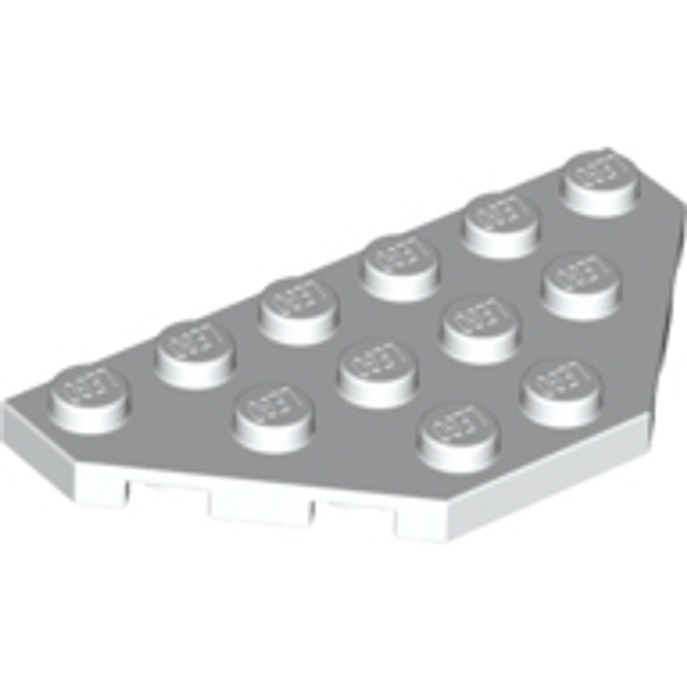 Lego Плитка 3x6 клин срезанные углы (белый) 2419 / 241901