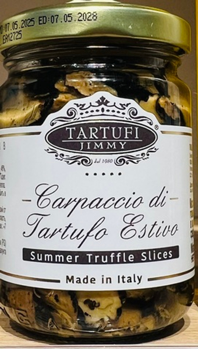 Трюфель летний черный резаный в масле “Tartuffi Jimmi” Италия 130г.