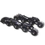 Коньки раздвижные, ледовые с роликовым блоком Sportage FIT107 Dual (размер 34-38)