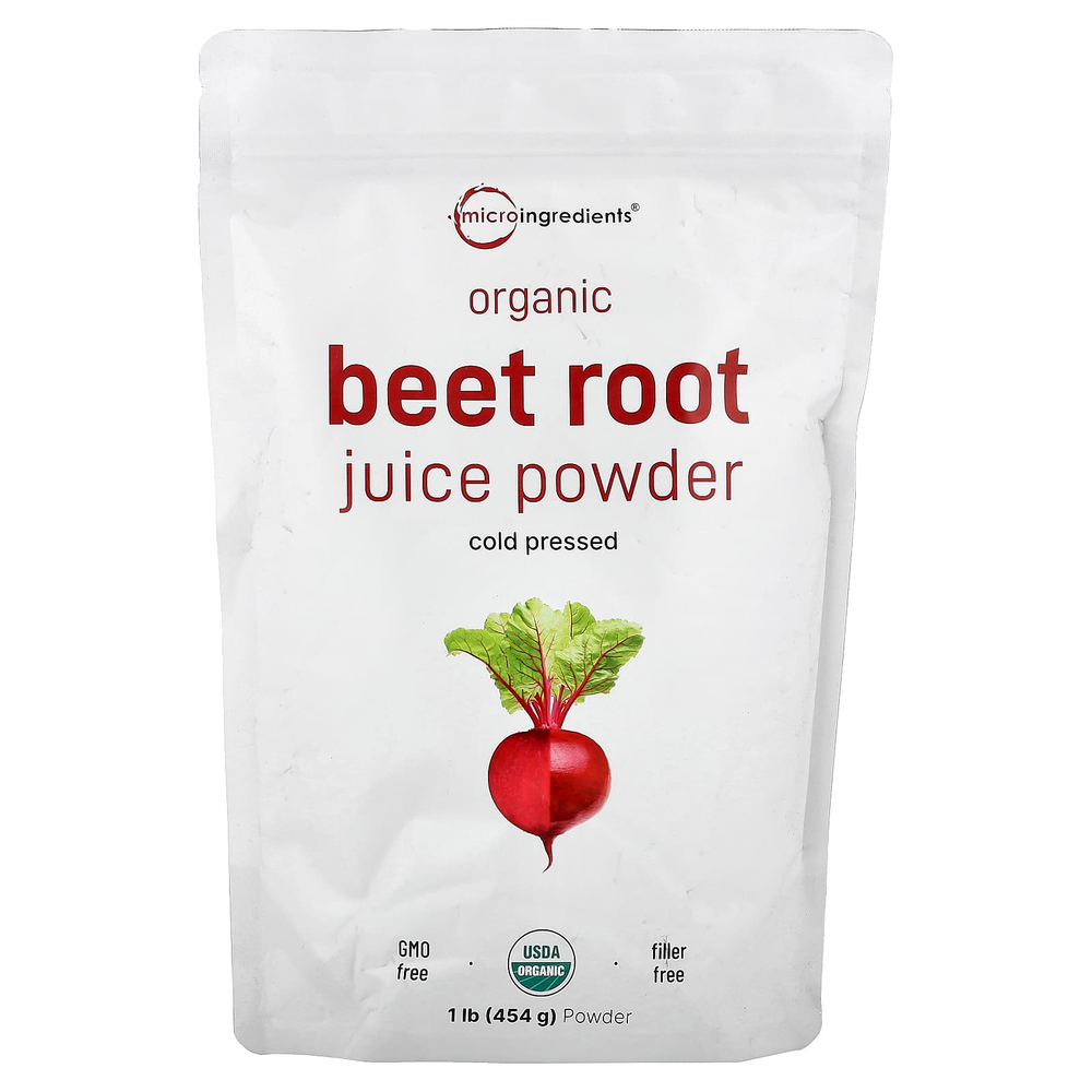 Micro Ingredients, Порошок из органического свекольного сока, 454 г (1 фунт)