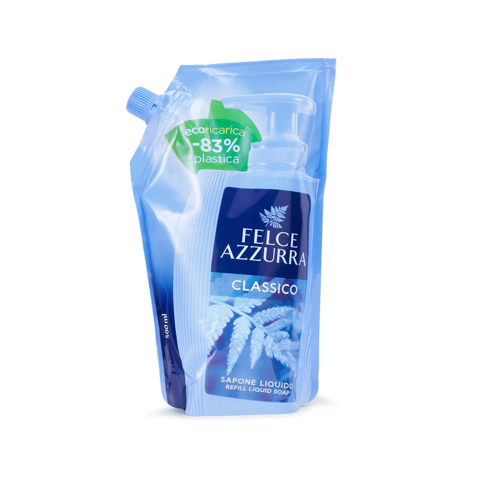 Felce Azzurra Жидкое мыло «Классическое» (сменный блок) Liquid Soap Original Timeless Essence Refill 500 мл