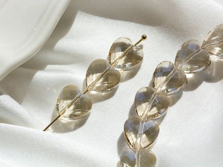 Бусины "Сердце" 12мм, огранка, стекло