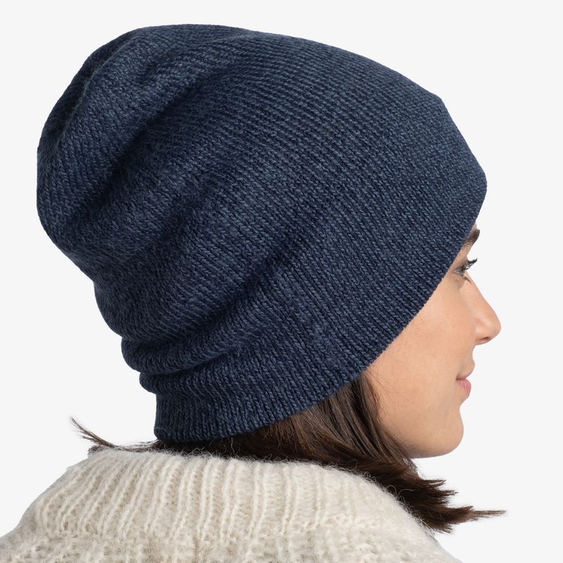 Вязаная шапка Buff Hat Knitted Jarn Denim Фото 13