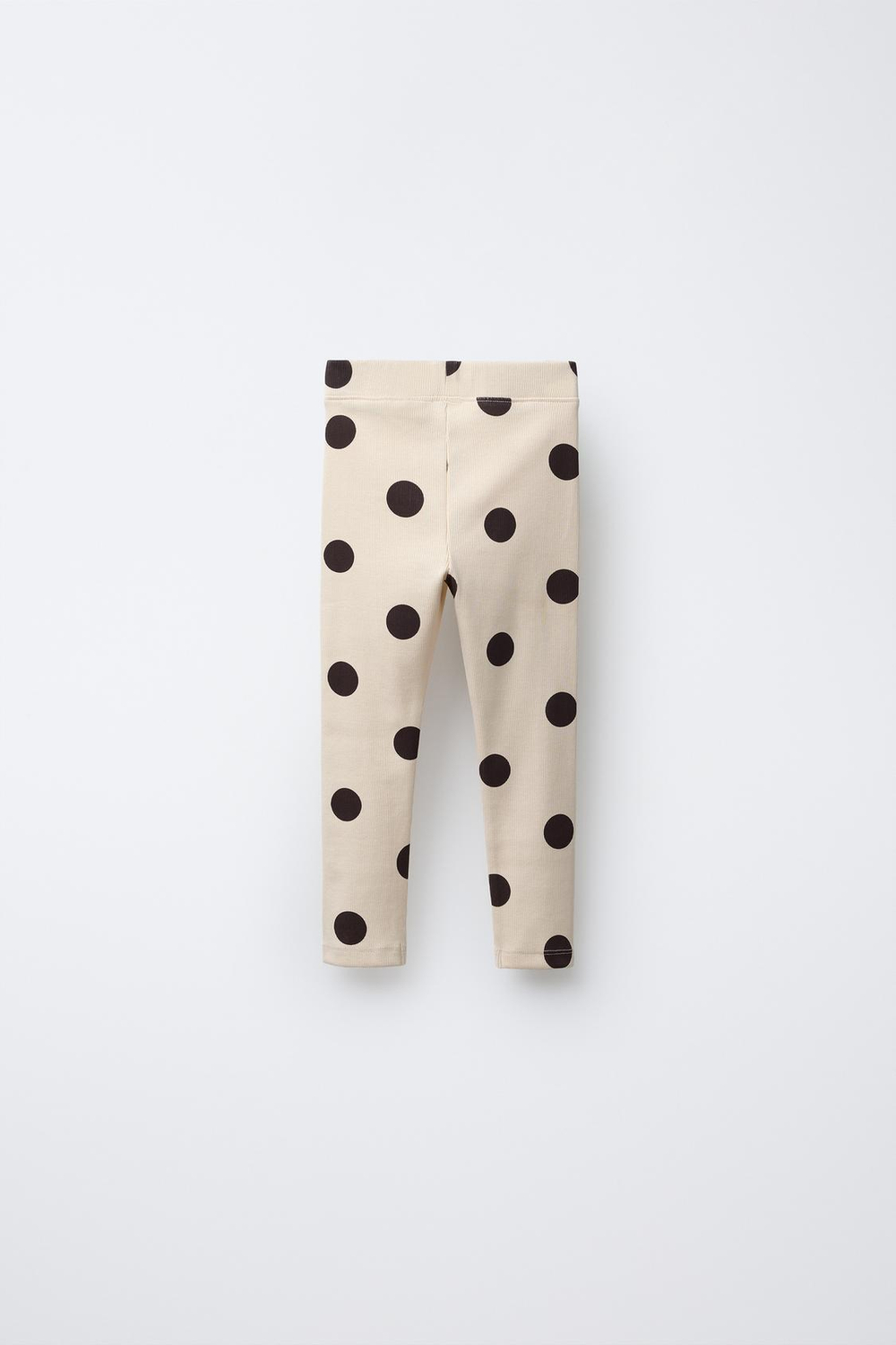 ZARA ЛЕГИНСЫ В РУБЧИК С ПРИНТОМ, ЭКРЮ/КОРИЧНЕВЫЙ