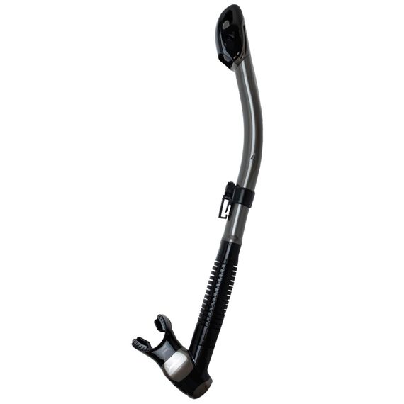 Трубка Marlin Dry Lux (прямая гофра) титан/черный