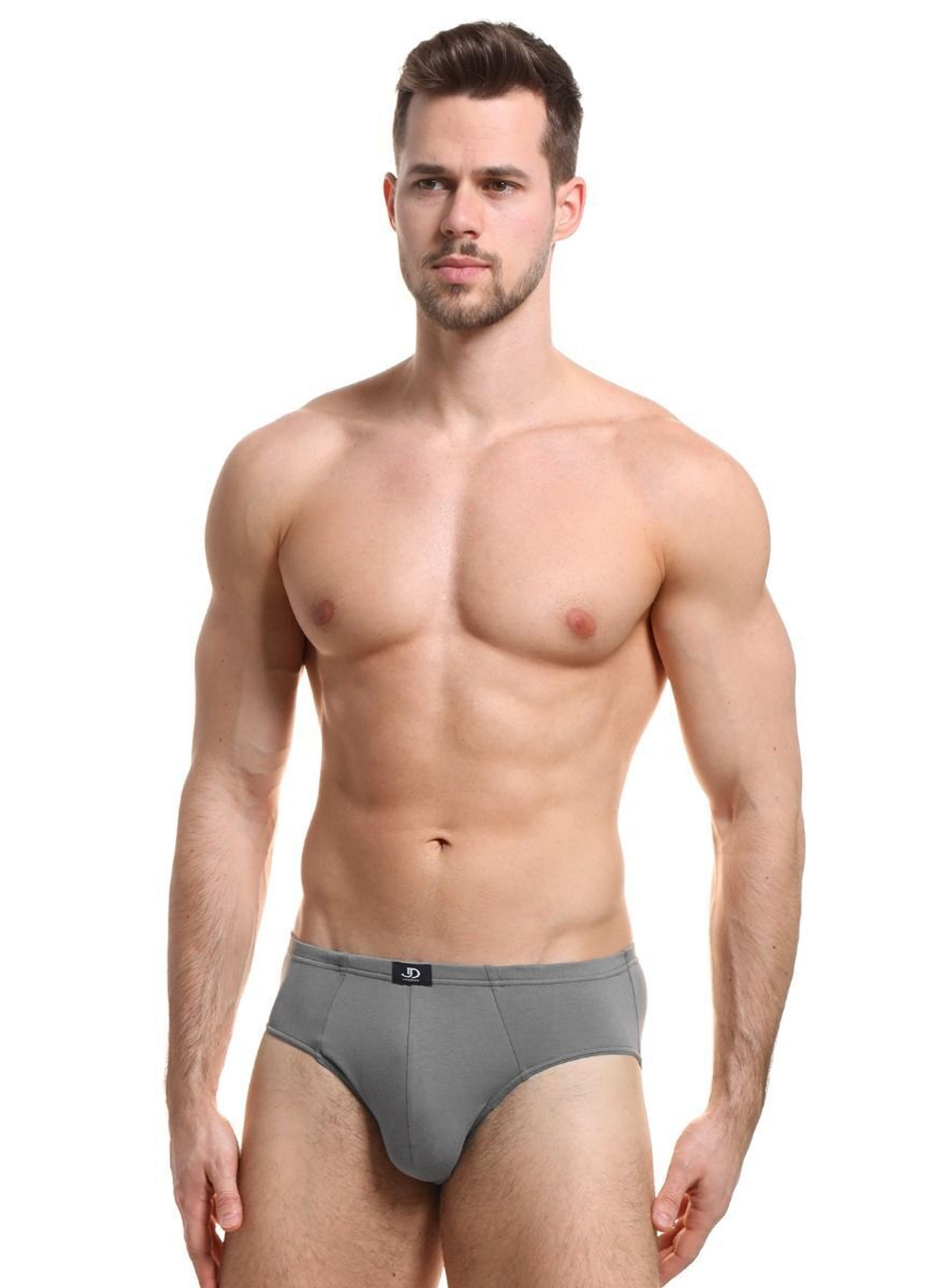 Хлопковые мужские трусы-слипы (Размер: L) (Цвет: белый)