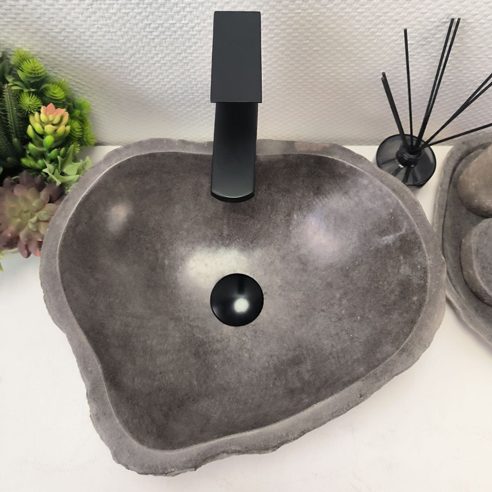 Раковина из речного камня RS-63884 (42*35*15) 0120