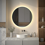 Зеркало Defesto LED 28W теплый свет AURA D 90 см