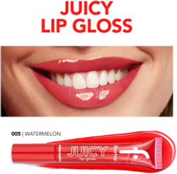 flormar Juicy Lip Gloss - Увлажняющий блеск для губ оттенок 005 Watermelon, 10 ml