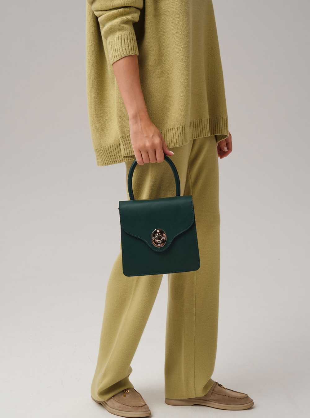 Кожаная сумка Deboro 30521 форест