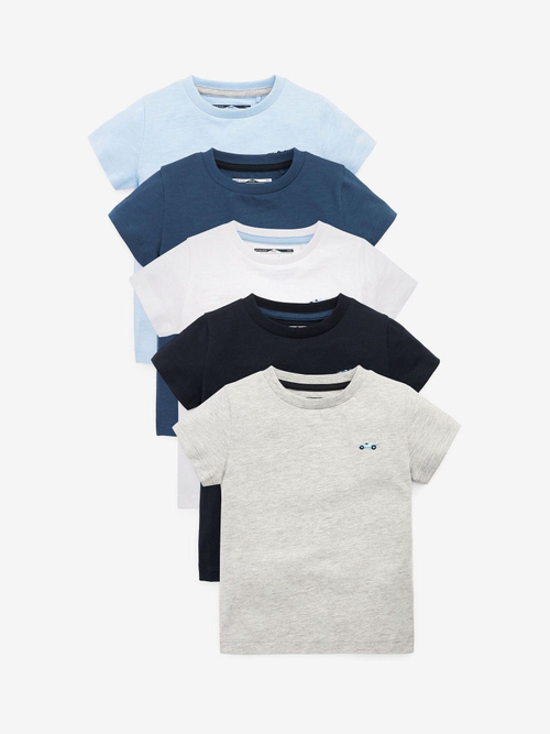 Футболка для мальчика Next A33-198, 5 шт., Синий, Серый, Черный