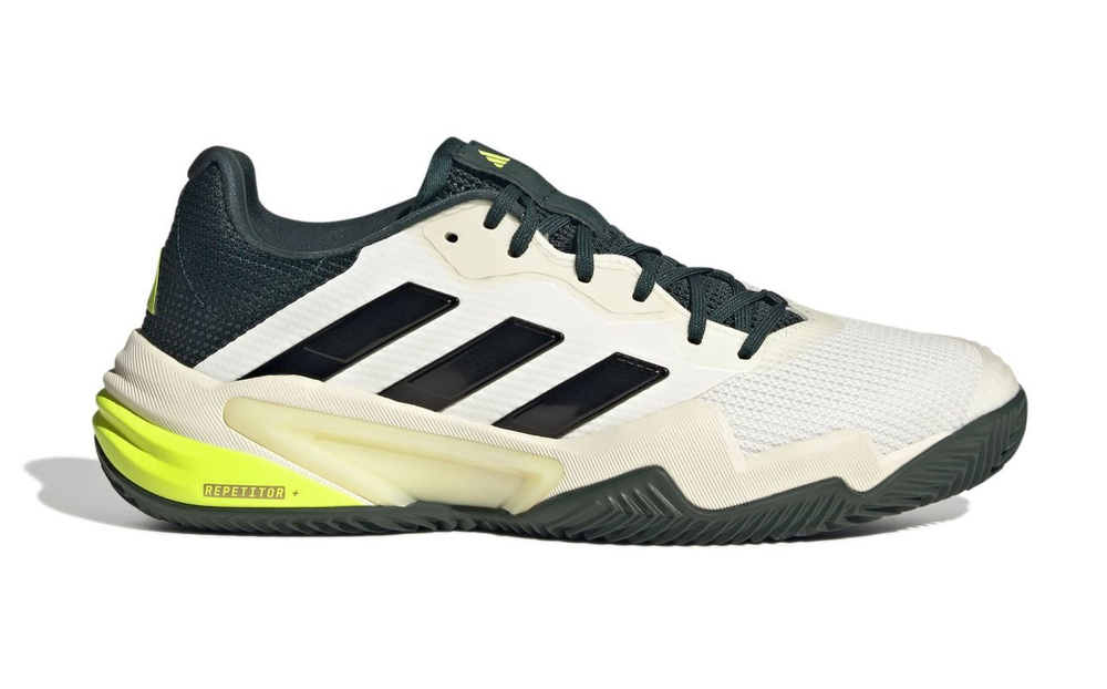 Теннисные кроссовки Adidas Barricade 13 M Clay - off white/core black/powder teal