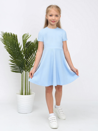Платье "Эльвира-2", голубой, р.146, (Ивашка)