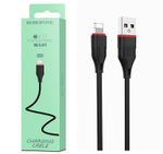 Кабель USB - Lightning BOROFONE BX17 (черный) 1м