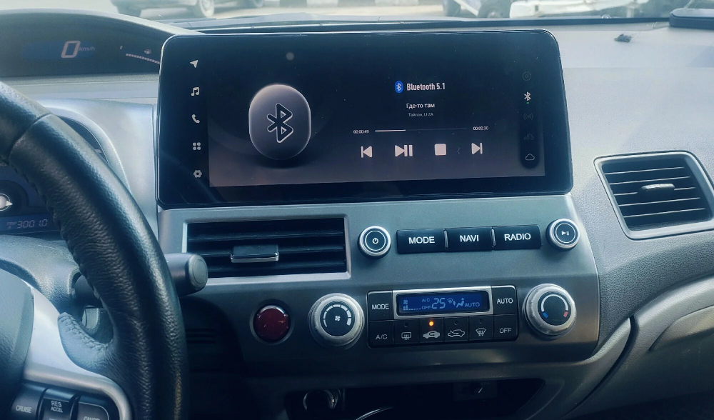 Магнитола Honda Civic 8 4d 2005-2012 седан - Teyes LUX ONE монитор 12.3" 2K QLED на Android 10, CarPlay, 4G SIM-слот, 6/128ГБ