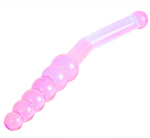 Анальный двусторонний стимулятор Anal Angler ( 23,5 см , прозрачный розовый ) (Цвет: прозрачный розовый)