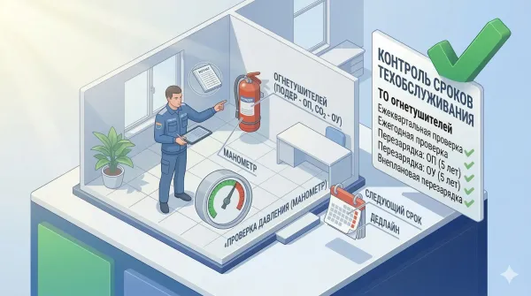 Сроки проверки и перезарядки огнетушителей: как не пропустить дедлайн?