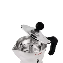 Alessi - Алюминиевая Турка кофеварка  высокого давления Moka Alessi на 6 чашек. / артикул   AAM33/6  / GTIN 8003299968084
