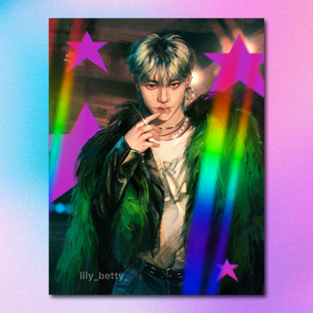 Арт принт / lily_betty_ / STRAY KIDS / Хёнджин #6