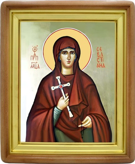 Севастиана Агеева-Зуева преподобномученица. Икона на холсте.