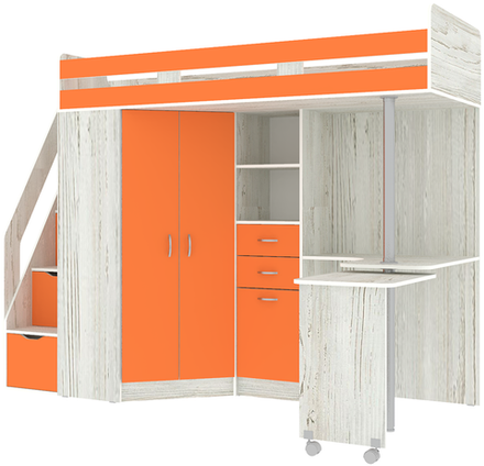 Кровать-чердак КарИВи Мийа Винтерберг Оранжевый