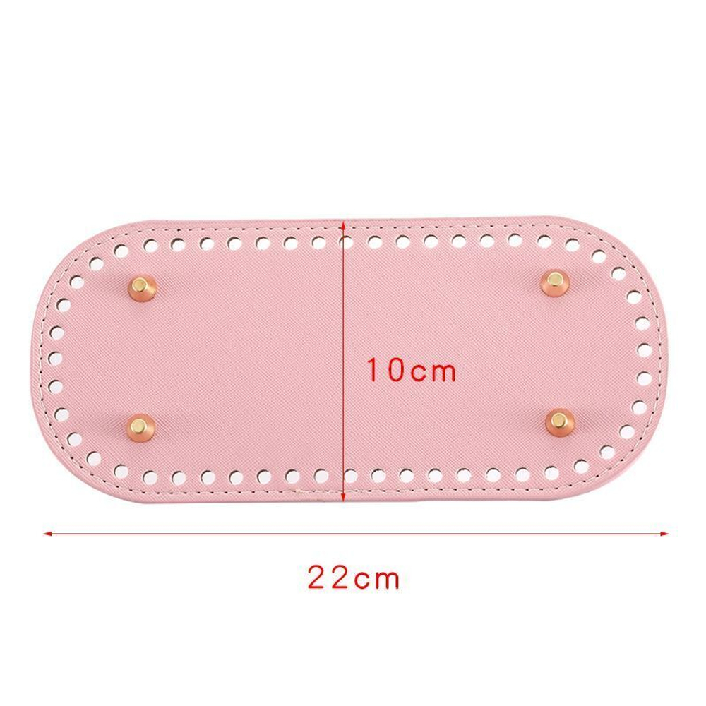 Донышко для сумки и корзинки (овал 10 *22 см, цвет черный) / основание для вязаных крючком сумок, шкатулок, корзин