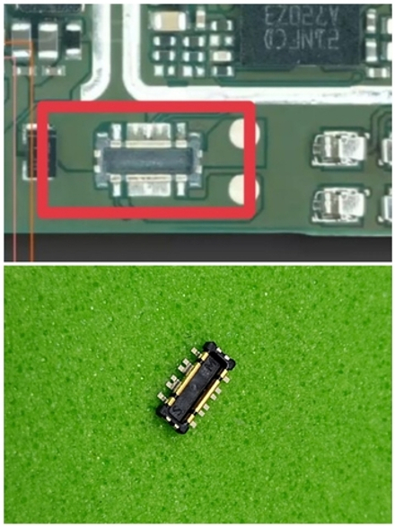 Tecno Spark 20 Pro Plus (KJ7) - FPC коннектор (разъём) Аккумулятора