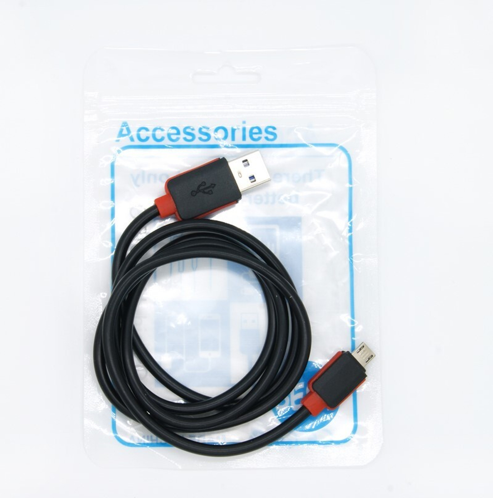 Кабель USB - Micro MM14 (черный) 1м в пакете