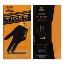 Перчатка Tiger Professional Billiard Glove черная/желтая левая XL